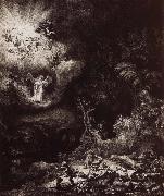 The Angel Appearing to the Shepherds Rembrandt